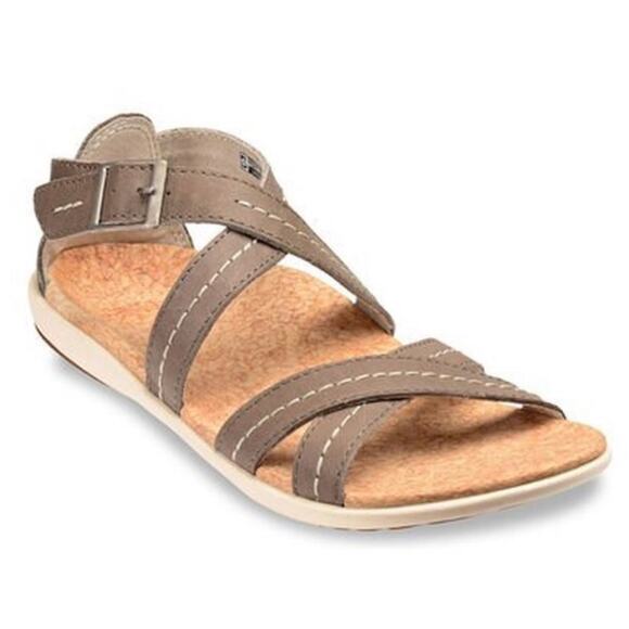 🆕 Spenco Women's Andi Leather Tan Smoke Strappy Sandals NEW Size 10 Orthotic - Picture 2 of 5
